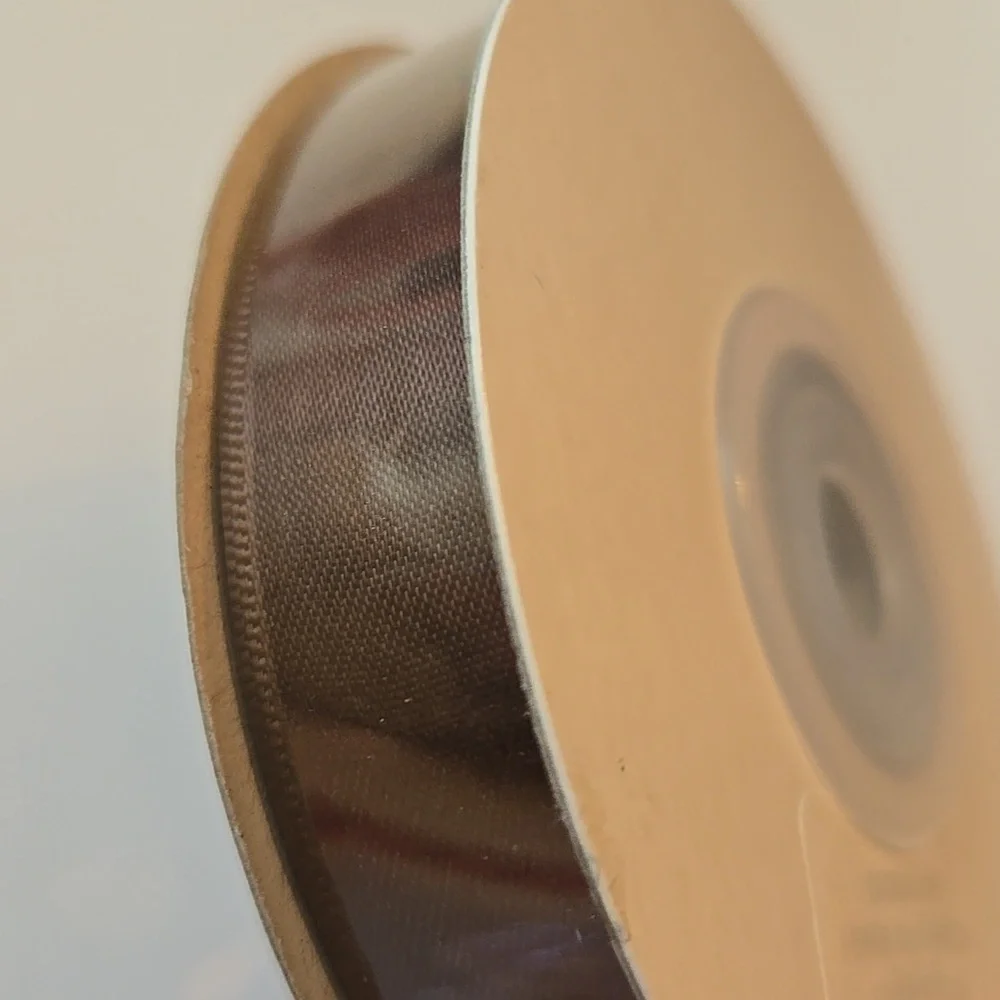 NWT Stampin' Up! Retired Chocolate Chip Satin Ribbon 5/8